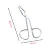 1PC Stainless Steel Small Nail Tools Eyebrow Nose Hair Scissors Cut Manicure Facial Trimming Tweezer Makeup Beauty Tool 6