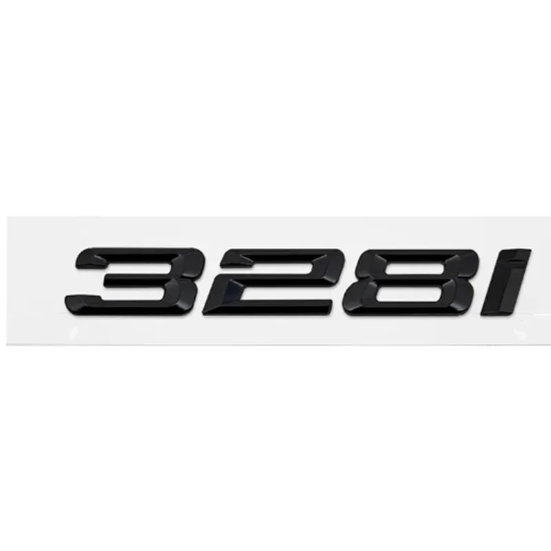 Premium Trunk Boot Emblem Letter Badges - Chrome Silver Black