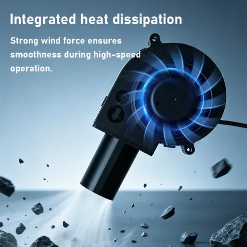 Adjustable Speed Large Air Volume Blower 220V To 12V Waste Oil Stove Firewood Stove Turbo Fan High Air Volume Turbo Blower Fan - Image 3