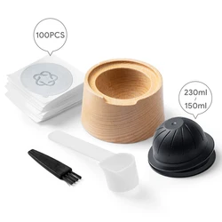 Premium Capsule Sealing Kit with Wooden Reusable Filling Rack (Plum)