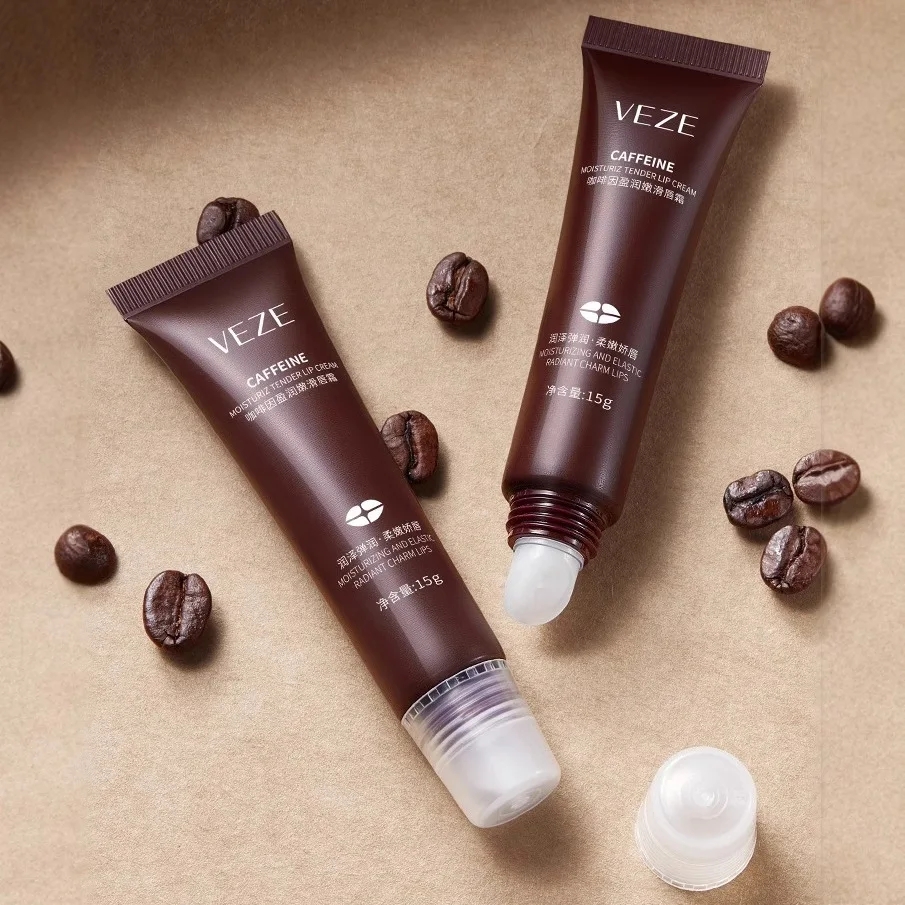 Natural Caffeine Removes Lip Lines, Moisturizes and Protects Lips, Prevents Dryness and Cracks, Easily Absorbed Lip Balm