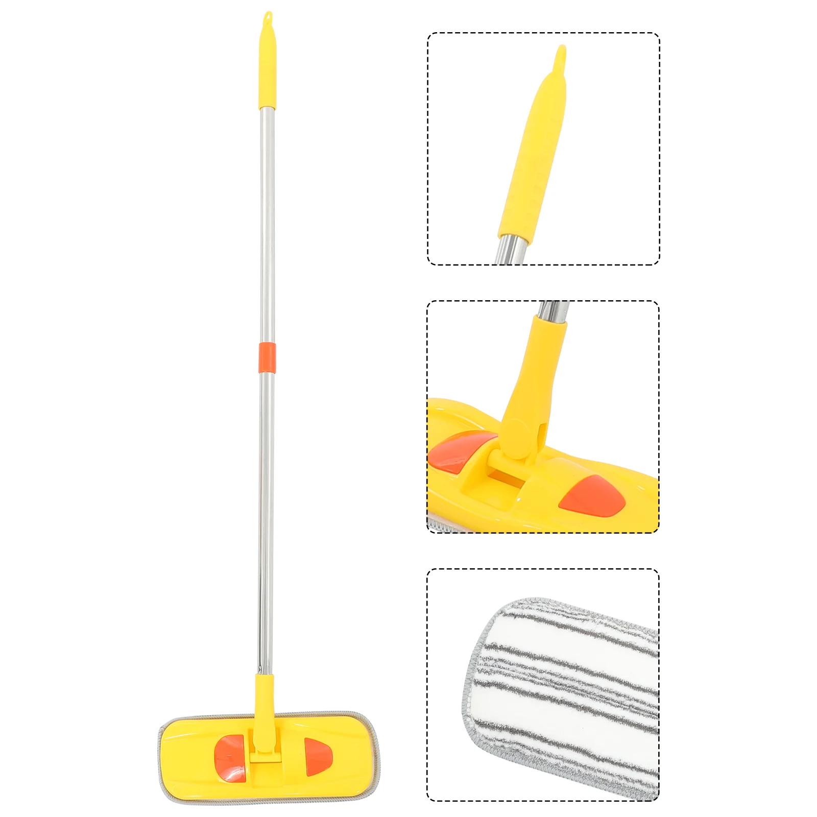 Yellow Car Mini Mop Toy Safe Material Toddler Cleaning Kids Housekeeping Tool Chenille Plaything Pretend Games Baby Toys