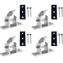 Adjustable Solar Panel Mount with Rotatable Angle Bracket (4X)
