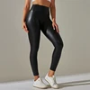 Trendy New Oversized WOMEN'S Leggings, High Waisted Tight and Sexy PU Leather Pants, Colorful Yoga Pants for Women 2