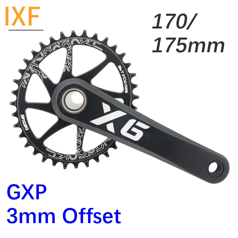 

IXF GXP crankset MTB Bike Aluminum 3mm offset gxp chainring round oval for Sram crank Direct Mount X9 X0 XX1 X01 DUB 170 175 X6