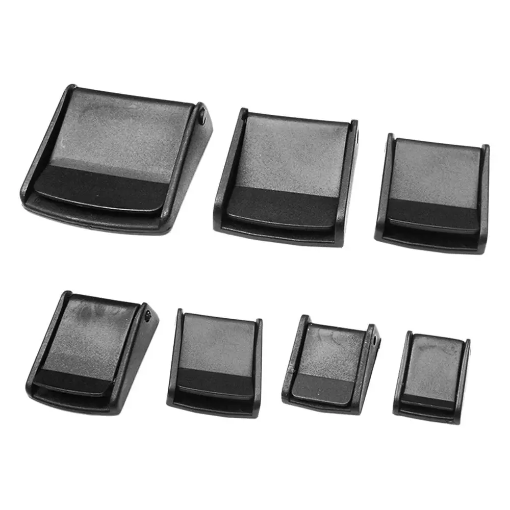 

2pcs Multipurpose Webbing Clip High Quality 10~50mm Plastic Spring Press Clip Black Tactical Strap Buckles EDC Tools