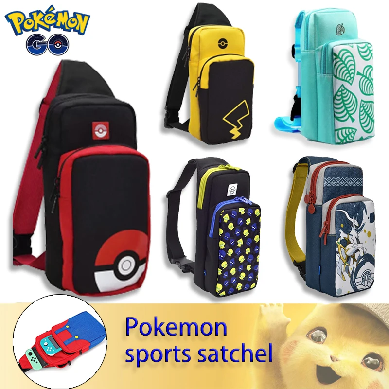 Pokemon Pikachu Per Nintendo Switch Oled Lite Crossbody Storage Chest Bag Custodia Da Viaggio Zaino A Tracolla Portatile