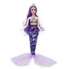 11 Inch Mermaid Doll Full Set Multi Joints Movable 30cm Height Doll with Sequin Skirt Suit Girls Dress Up Toys 4