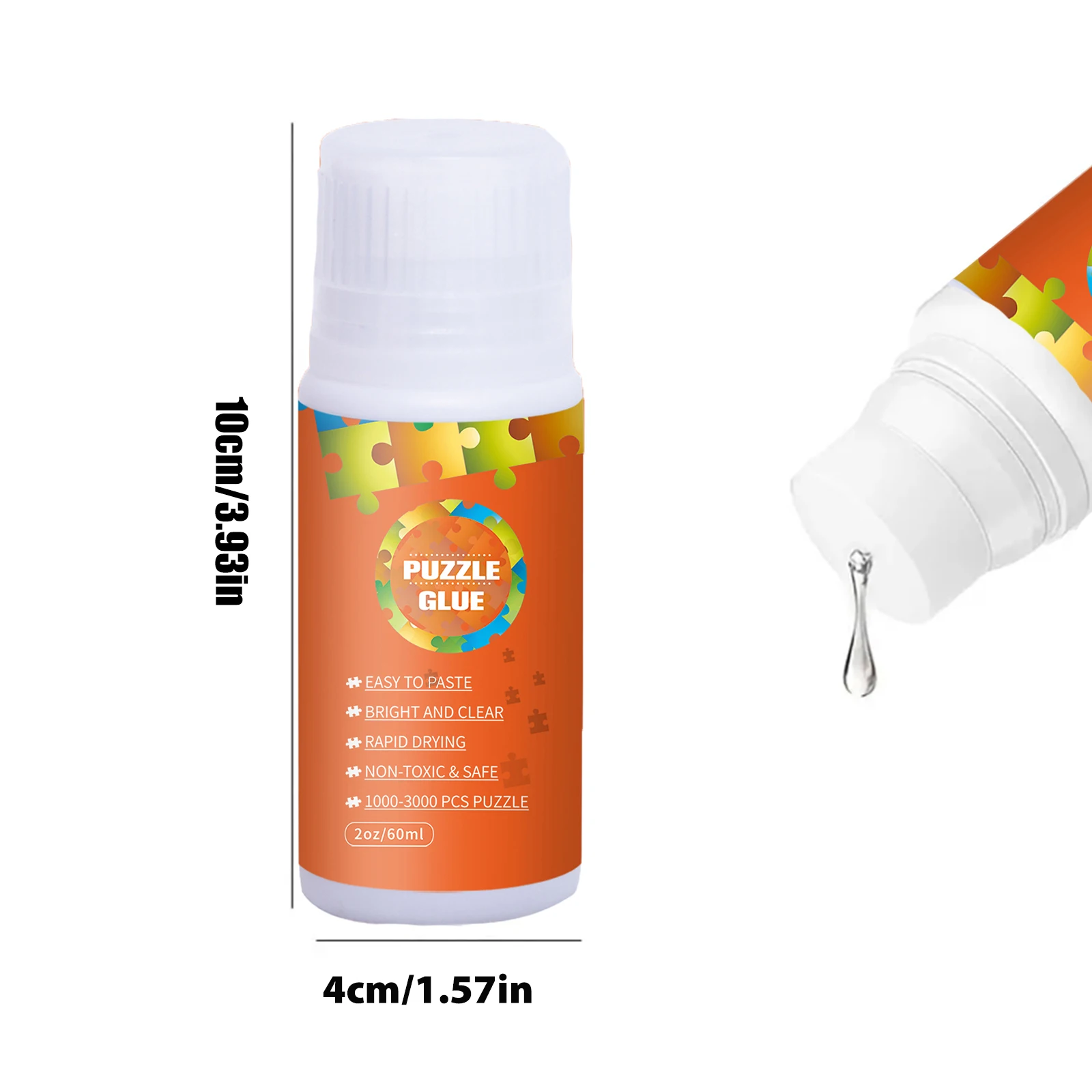 Puzzle Glue Clear with New Sponge Head, Diamond Painting Sealer Replace Puzzle Saver Suitable for 500/1000/2000 Pieces of Puzzl 2