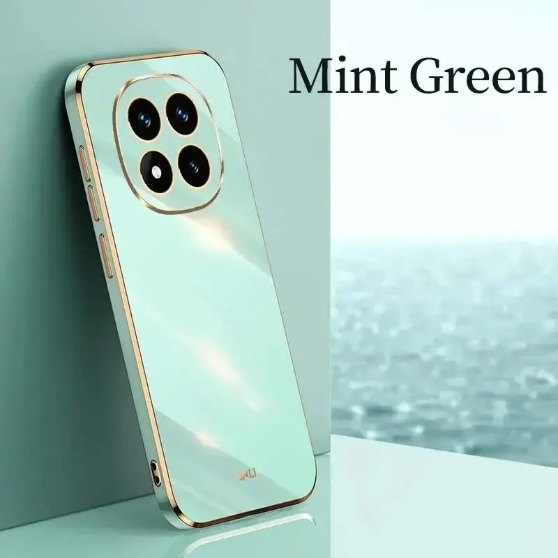 Sleek and Durable Plating Smooth Phone Case with Textured Grip