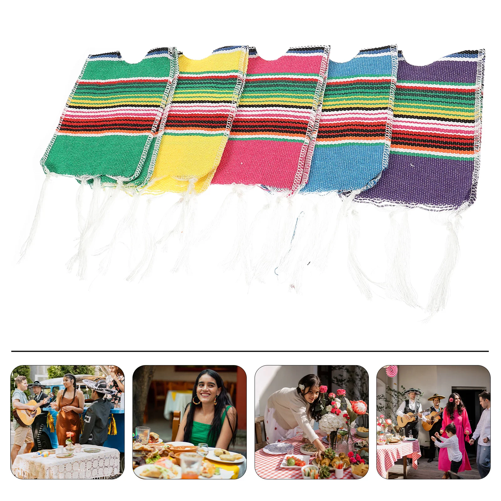 

Beer Bottle Decorations Beer Cap Mexican Party Decor Rainbow Striped Beer Ponchos Beer Bottle Poncho Beer