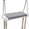 INS Solid Wood Child Swing Chair Kid Hanging Set Children Toy Rocking Seat with Cushion Safety Baby Indoor Baby Room Decor 5