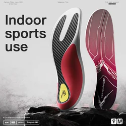 Enhanced Shock - Absorbing Ultra - Thin Jogging Insole - 35 - 36(25.2cm) (Pink)