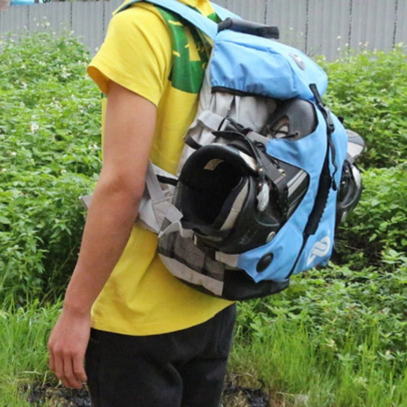 Roller Skates Backpack Fashion Casual Unisex Skates Roller Skates Storage Bag Multipurpose Outdoor Sports Double Shoulder Bag 3