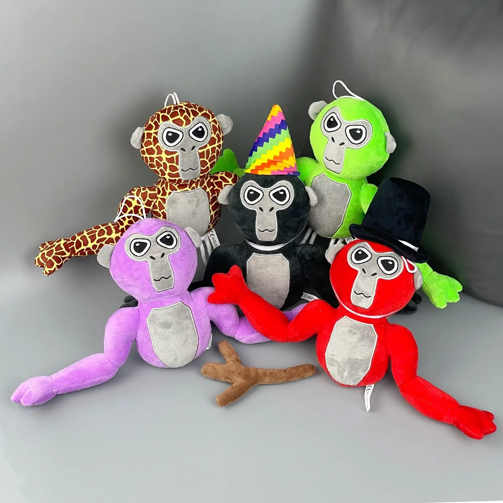 Gorilla Tag Monke Plush Toy - Cute and Soft Cartoon Anime Home Decoration Doll & Kawaii Pillow Gift