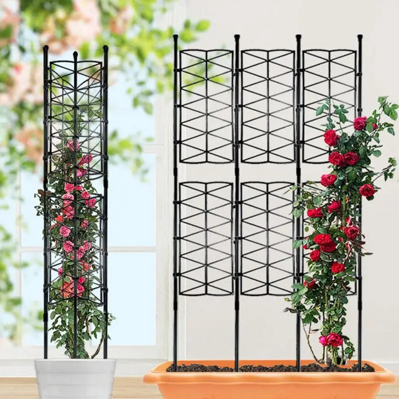 Traliccio Da Giardino In Metallo | 147 Cm Altezza, Set Da 4 | Per Piante Rampicanti, Interno/esterno