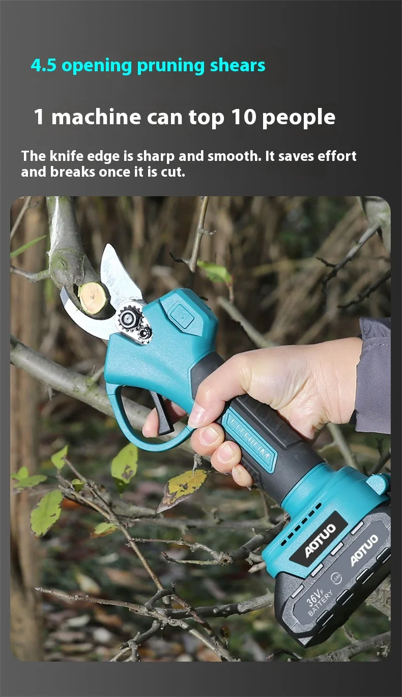 Electric Chain Saw Pruning Cutter Long Pole Chainsaw Garden Pruner Shears By DIY