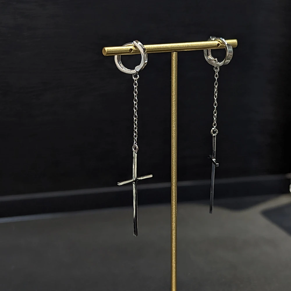 

Amorita boutique Cross pendant design fashion drop earrings