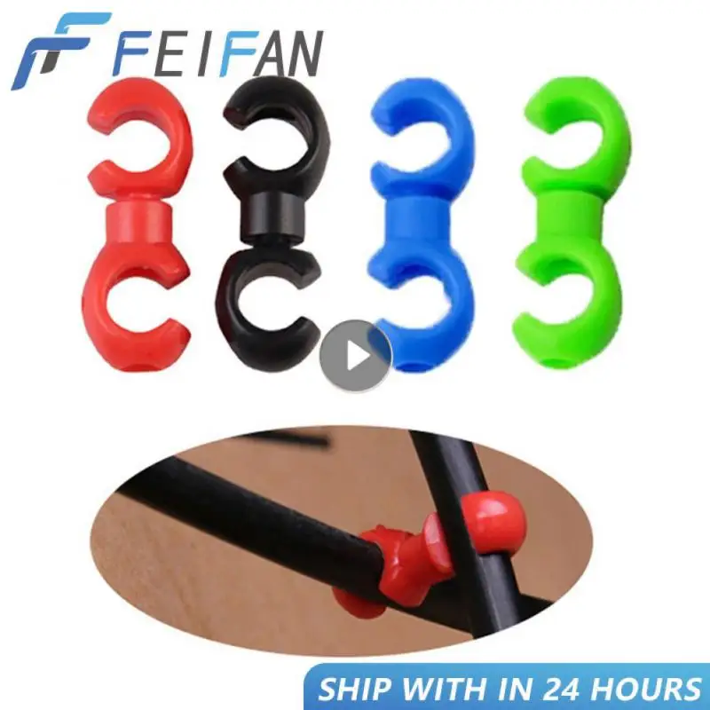 

10PCS S Shaped Bicycle Brake Lines Hose Hook Clips Bike Cross Cable Tidy Ties Holder Guid Hose Buckle Clip Bike Accessories