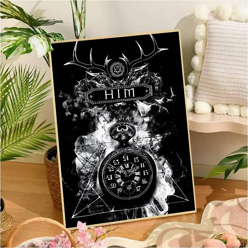 Rock H-HIM Band Whitepaper Poster HD-Qualität Poster Wandkunst Malerei Arbeitszimmer Wanddekoration – Detail 6