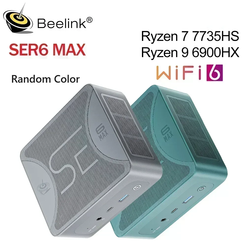 Beelink SER6 MAX Ryzen 9 6900HX Mini PC Ryzen 7 7735HS Wifi 6 BT5