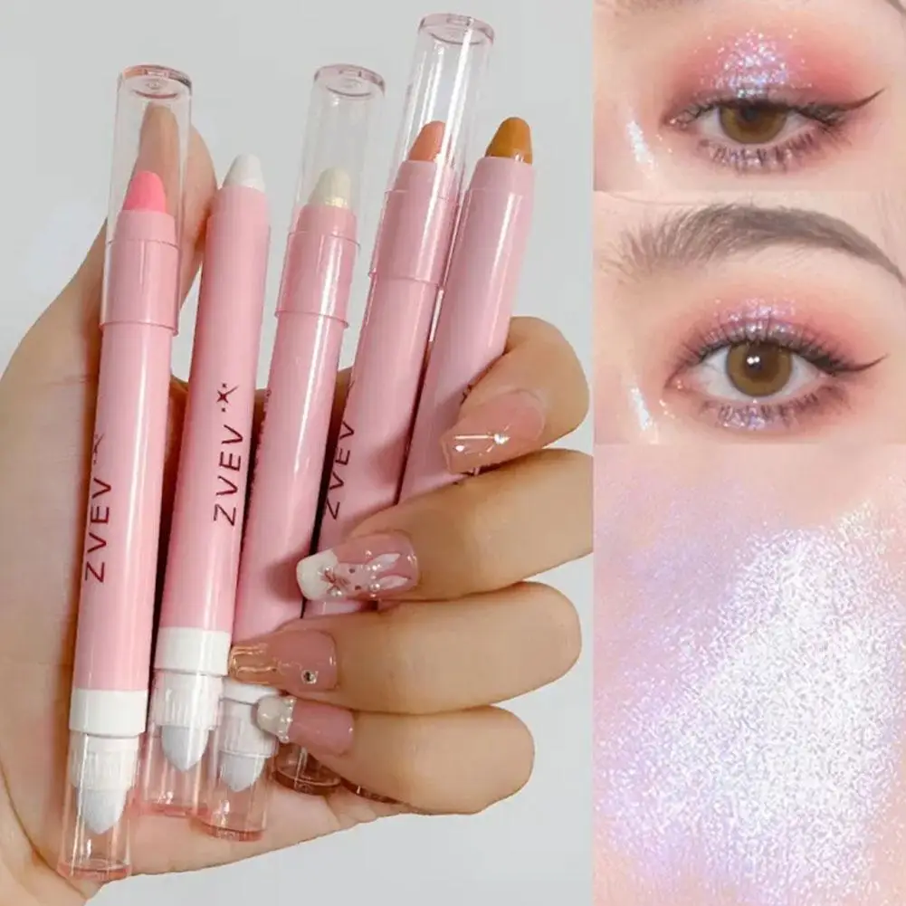 

6colors Eye Shadow Stick Glitter White Lying Silkworm Eyes Brightening Matte Eyesh Corner Pearlescent Lasting Pencil Highli E6P0