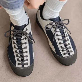 Unisex Barefoot Wide Toe Shoes Women Men Artificial Leather Minimalist Sneakers Zero Drop Outdoor Lace-Up Slip on Walking Shoes 1