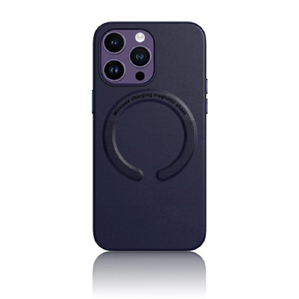 

Leather Mag Safe Phone Case for Iphone 15 13 14 Pro Max 14Plus Strong Magnetic Attraction Anti-fall Ink Cover for 14ProMax 13Pro