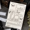 Journal GO 30 Sheets Retro Border Collection Vintage Label Memo Pad Junk Journal Collage Material Paper Creative DIY Stationery 6