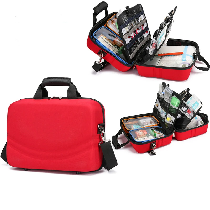 

Large Size Empty Bag Portable Waterproof Visiting Kit Multifunctional Home Car Camping Medical kit First Aid Kit