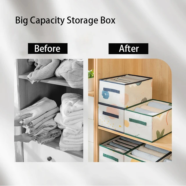 Sűrítse A Ruházat Szervező Nadrág Pulóver Tárolószekrények Fiókok Farmer Tároló Doboz Szekrény Ruha - Image 3