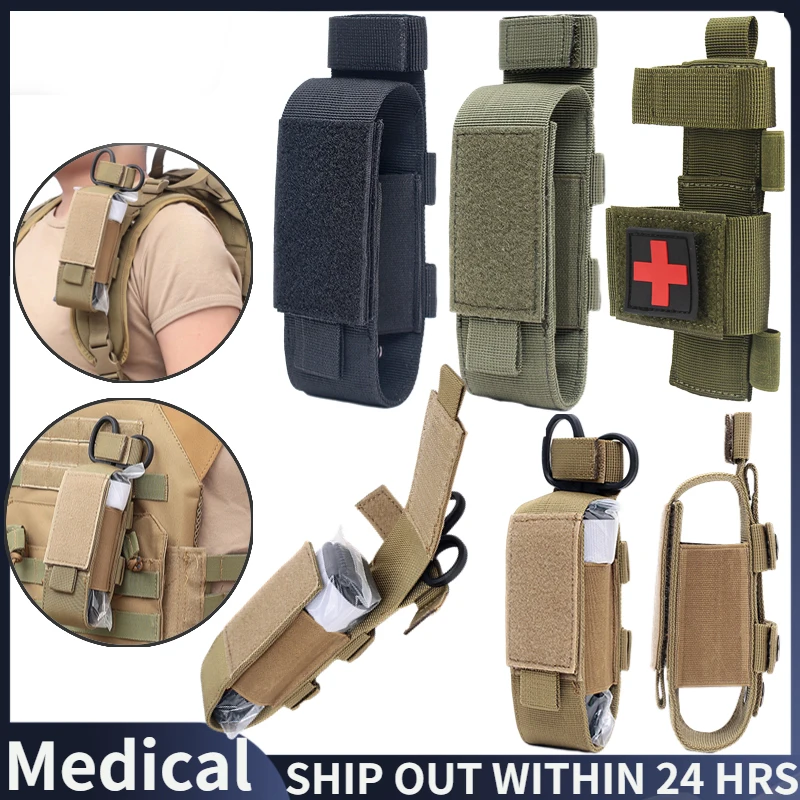 Nylon Tourniquet Pouch Holder Trauma Shears EMT Storage Bag EDC Belt