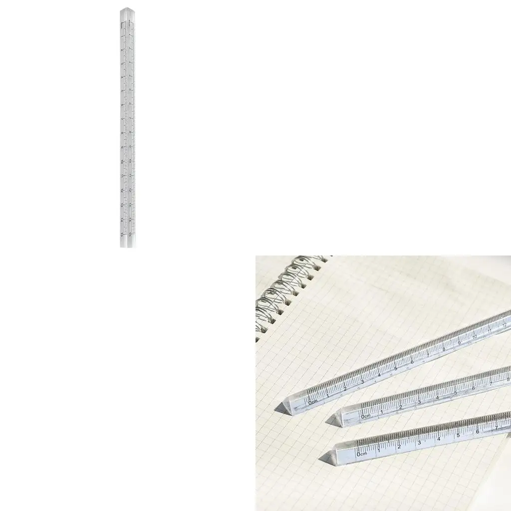 Triangular Prism Ruler 0-15cm Straight Ruler for Ideal for Teacher ...