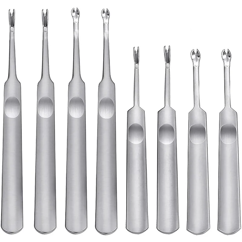 

Hand Leather Edge Skiving DIY Craft Tool, Leather Grooving Tool For Leather Carving Work (8Pcs)
