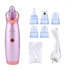 Enhanced Electric Facial Pore Cleanser and Blackhead Removal Vacuum Tool (Purple)