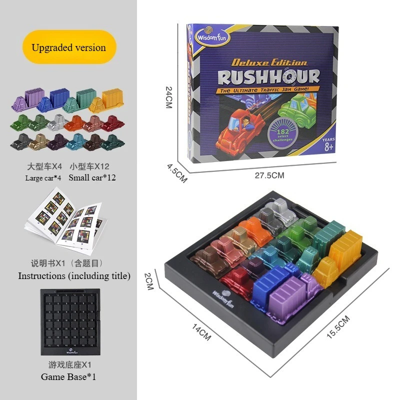 Puzzle Verkehr Rush Hour Spiel Racing Rush Hour Auto Interessante Straße Logisches Denken Desktop-Spiel Kinder Puzzle Beste Spielzeuge
