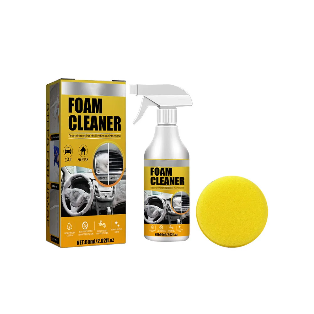 

Damage Free Car Interior Grease Protection Quick Efficient Concentrated Formula Residues Cracking Sponge Damage Free