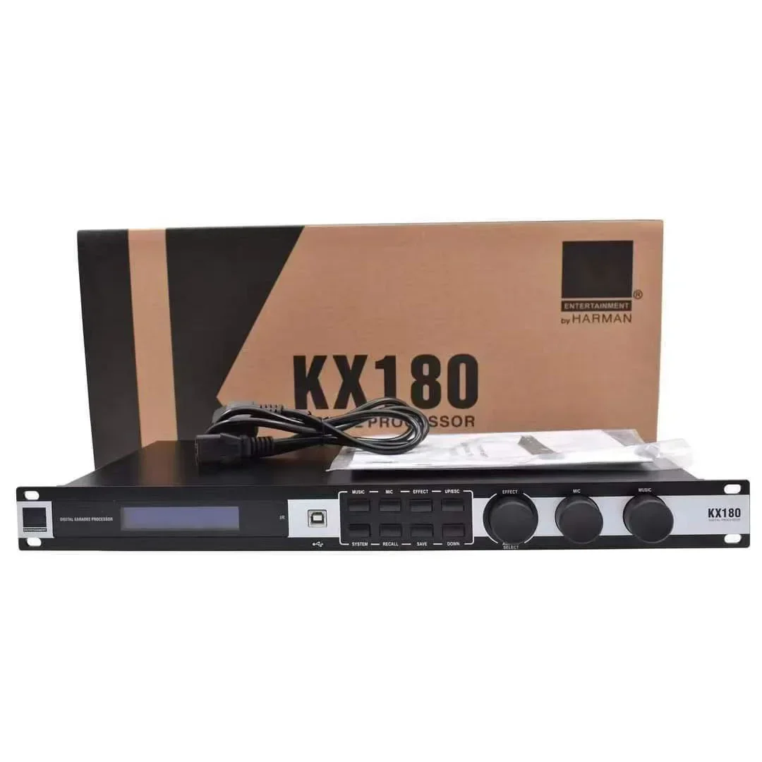 XTUGA KX180 고성능 디지털 전문가용 노래방 사운드 프로세서