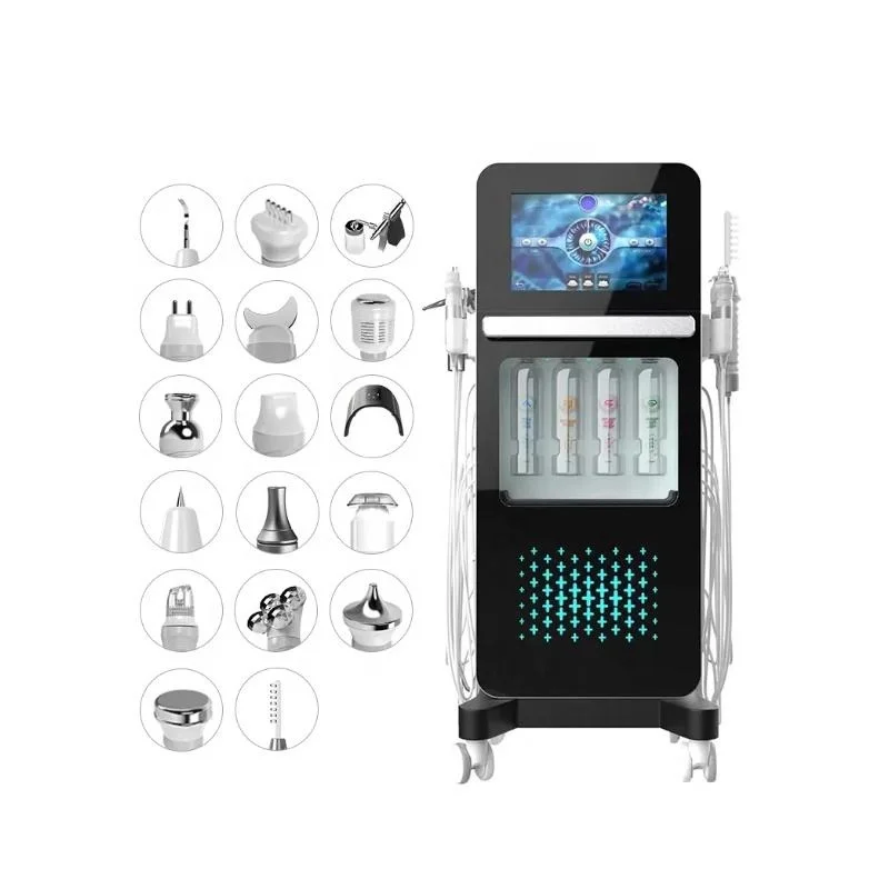 2025 Factory Price 17 in 1 Beauty Oxygen Jet Oxygen Facial Skin Tightening Whitening Hydro Beauty Facial Machine facial tightening device facial hydrating machine