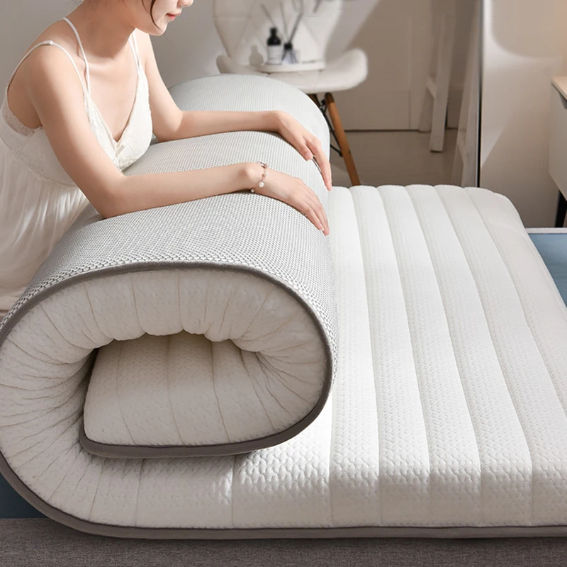 

Latex filled knitted cotton mattress upholstery home latex tatami mat dormitory sponge pad bed mattress double-layer breathable