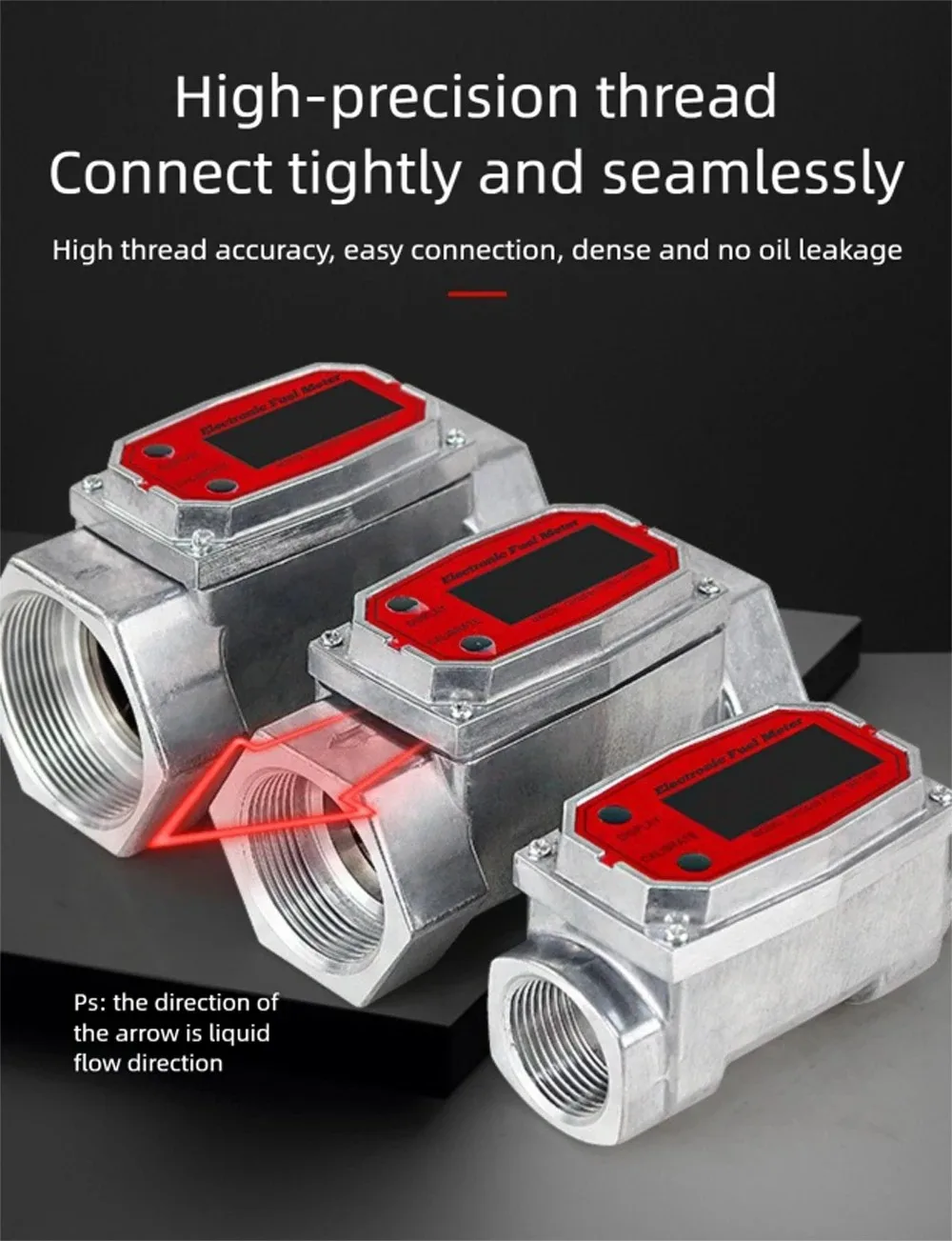 High Precision Digital Display Turbine Flow Meter Fuel Flowmeter Measuring Diese