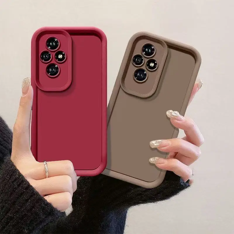Vibrant Candy Color Shockproof Soft Silicone Phone Case