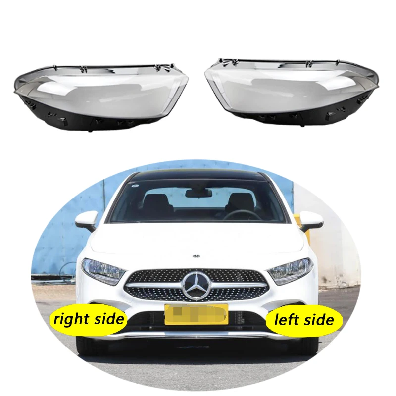 

Use For Benz W177 2019-2021 A-Class A180 A200 Transparent Headlamp Cover Lamp Shade Front Headlight Shell Lampshade Lens shell