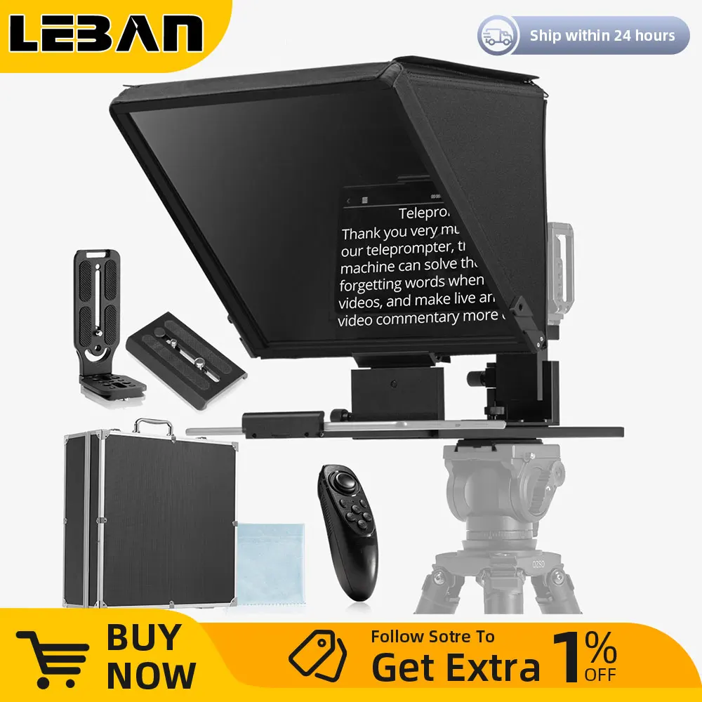 AmbitfulT16BigScreenPrompterProfessionalInterviewFoldable