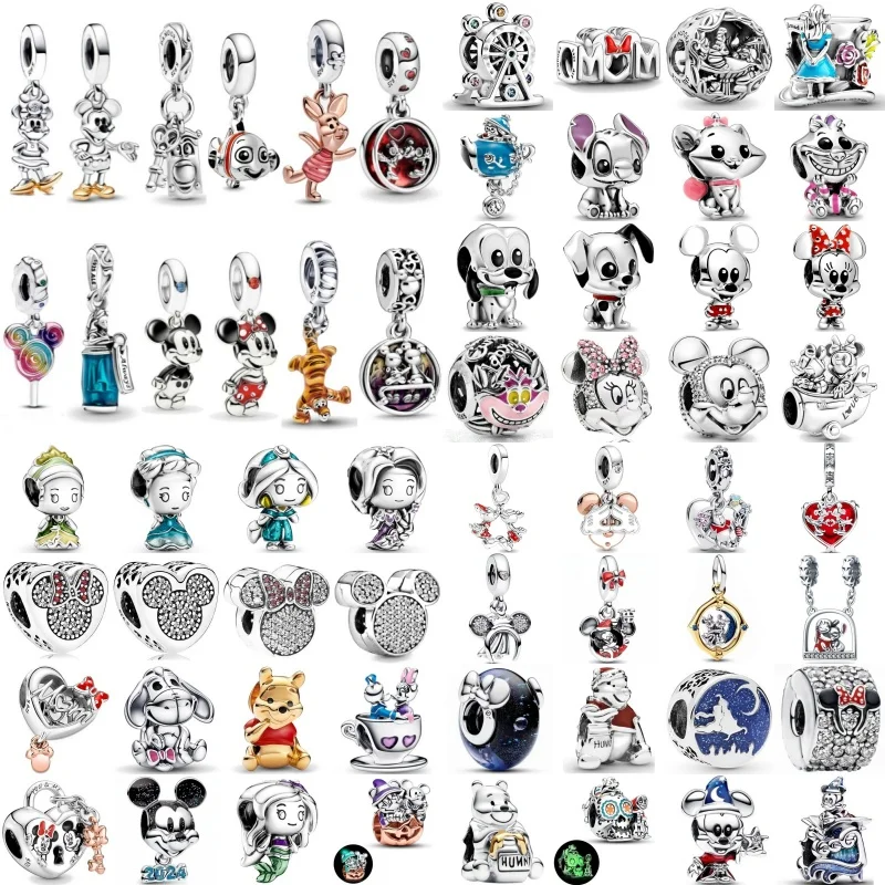 Animal Charm Jewelry 925 Sterling Silver Plated Fish Dog Cat Diy Bead Fit Original Charms Bracelet for Women Pendant