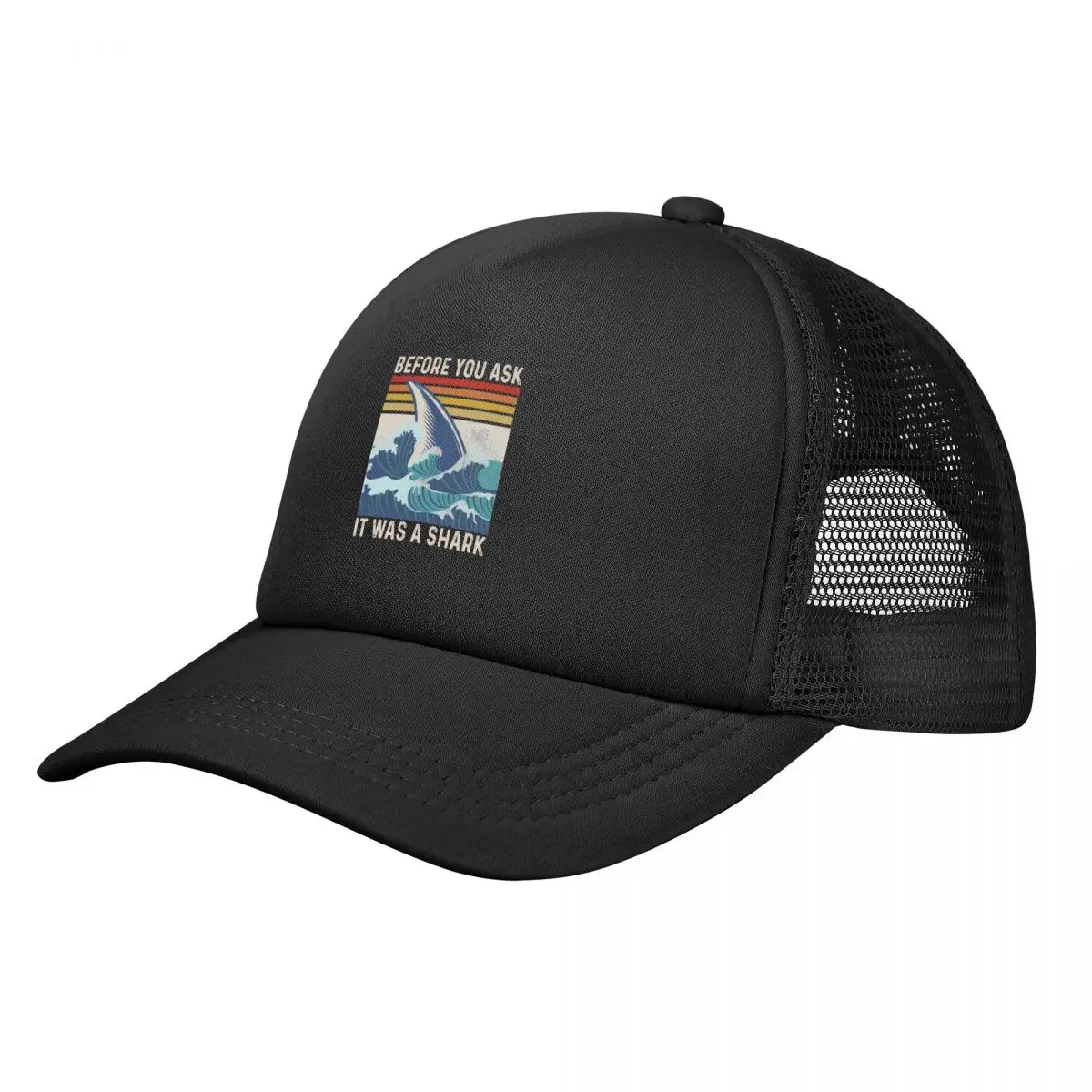 

It Was A Shark - Funny Amputee Saying Baseball Cap Big Size Hat Visor Women's Beach Outlet 2024 Men's