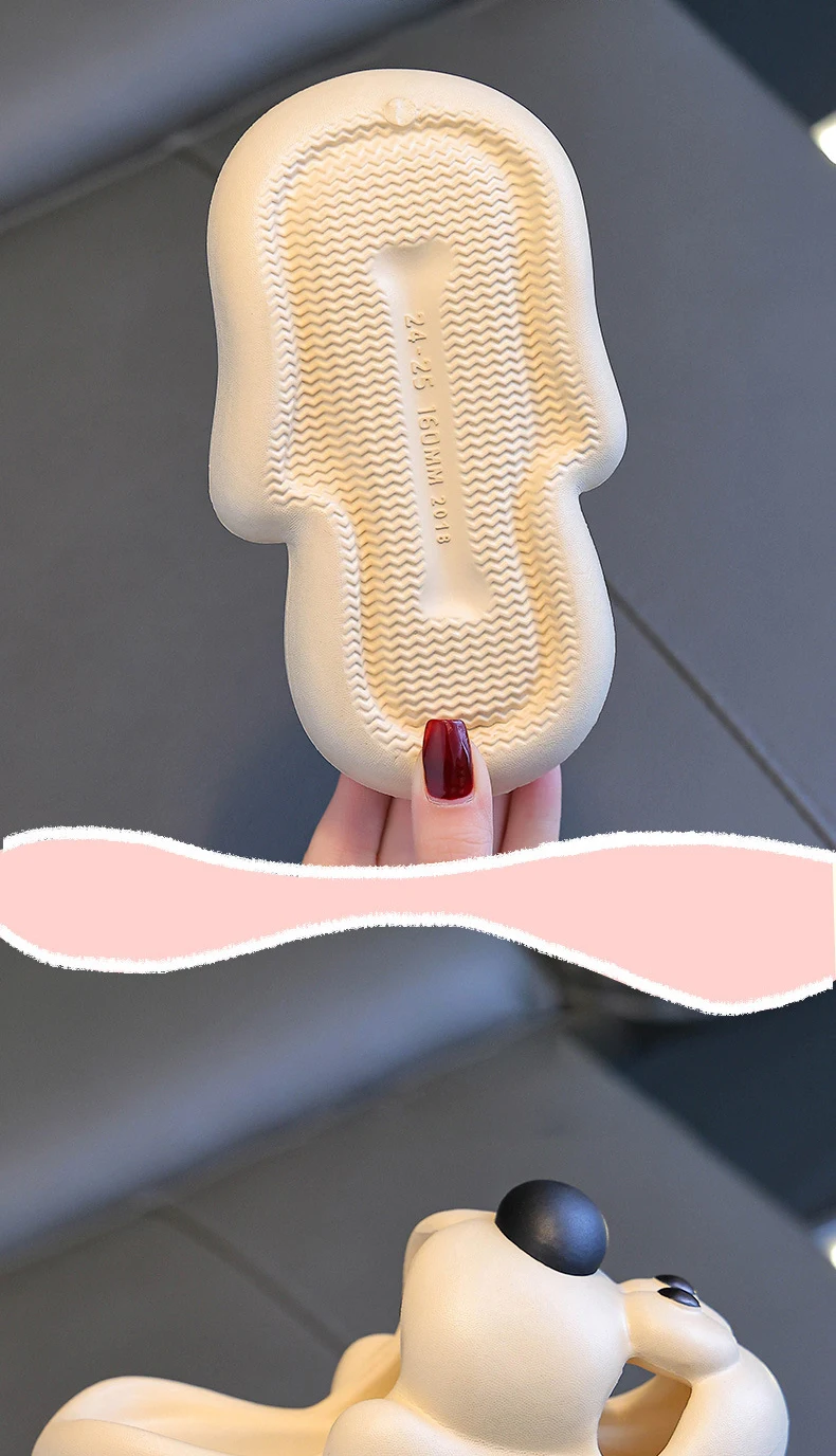 Children's Slippers - Cute Puppy Kids Indoor Slippers With Non Slip EVA Sole Sandals