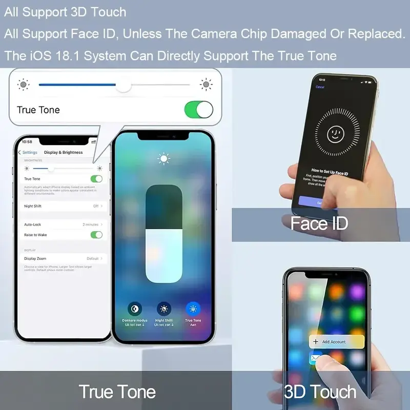PINZHENG High Quality Display INCELL LCD OLED OEM AMOLED For iPhone XS MAX X XR 11 12 13 MINI PRO PROMAX Screen Replacement - Image 2
