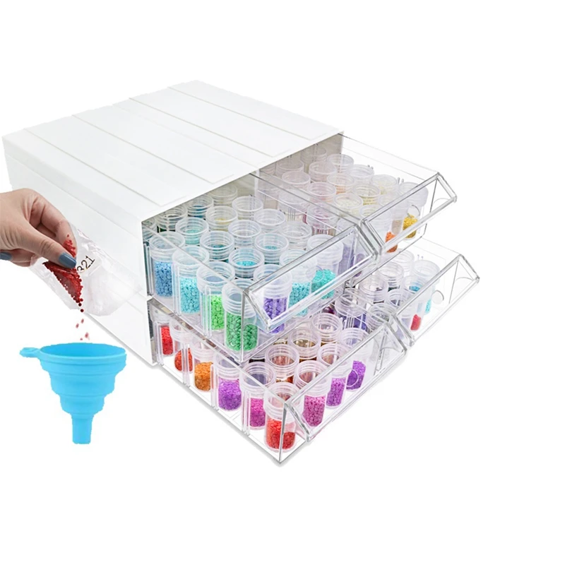 Storage Containers for Diamond 128 Slots Individual