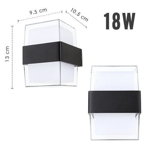 bedside wall lamps Outdoor Modern LED Wall Lamp Lighting Surface Mounted IP54 Waterproof 9w 18w 220v 240v Garden Balcony Street Porch Park Light plug in wall lights Wall Lamps